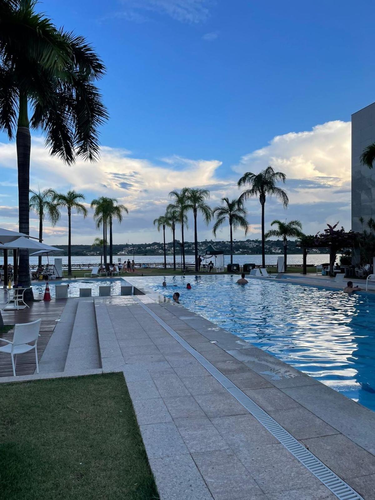 Estiloso Flat Brisas Do Lago Com Terraco Brasília Exterior foto